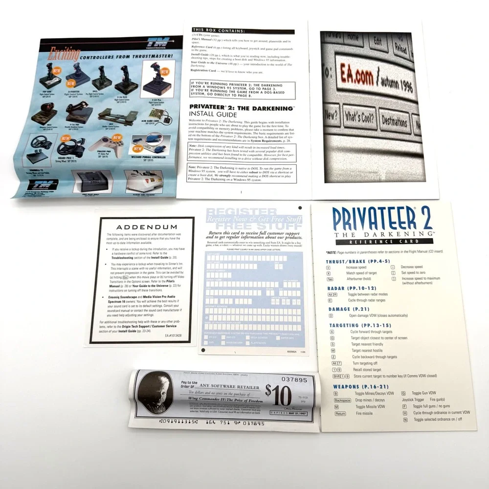 Privateer 2 The Darkening PC Game 1996 Big Box Complete Origin Wing Commander